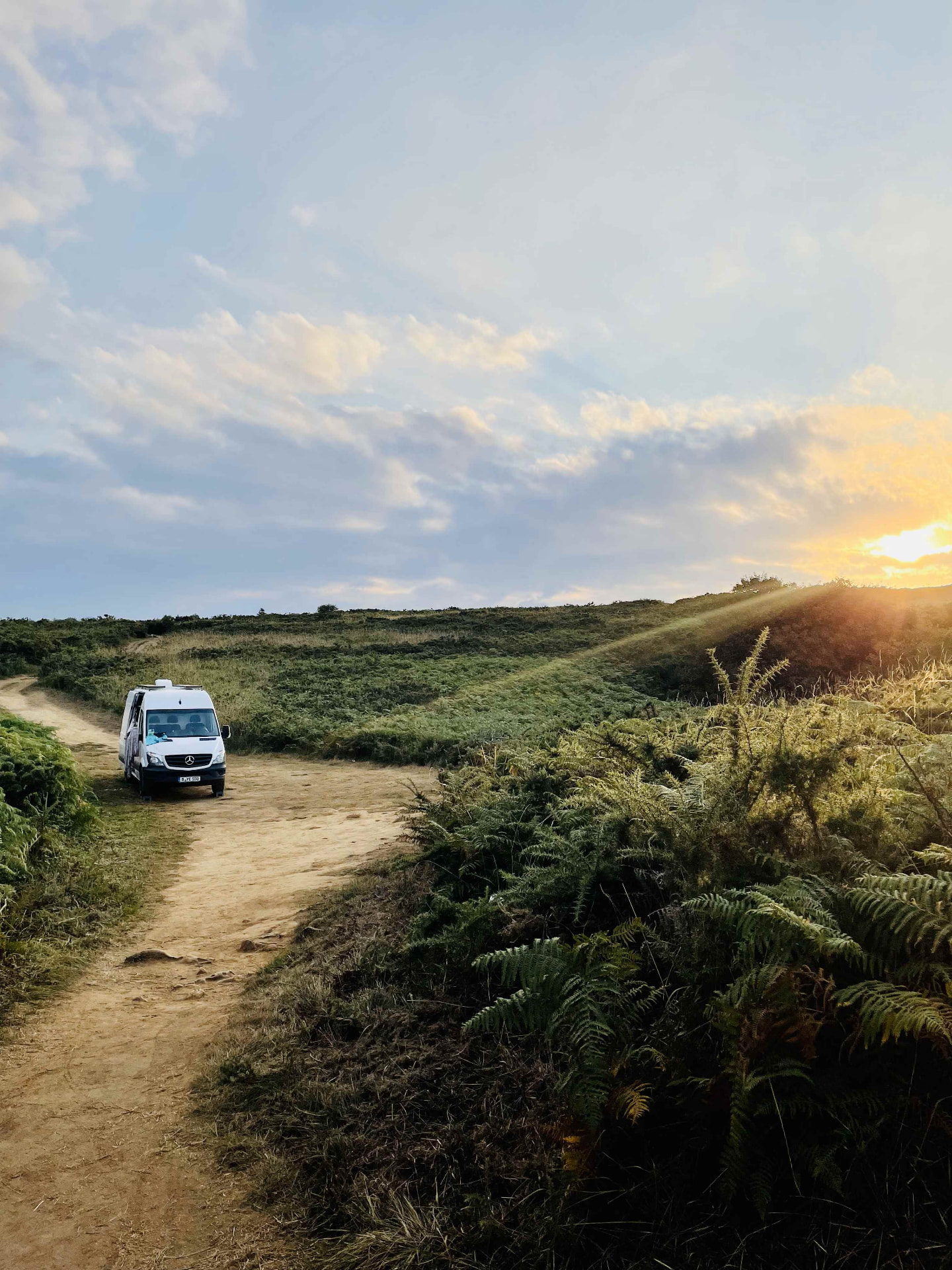 On the road in my camper van
